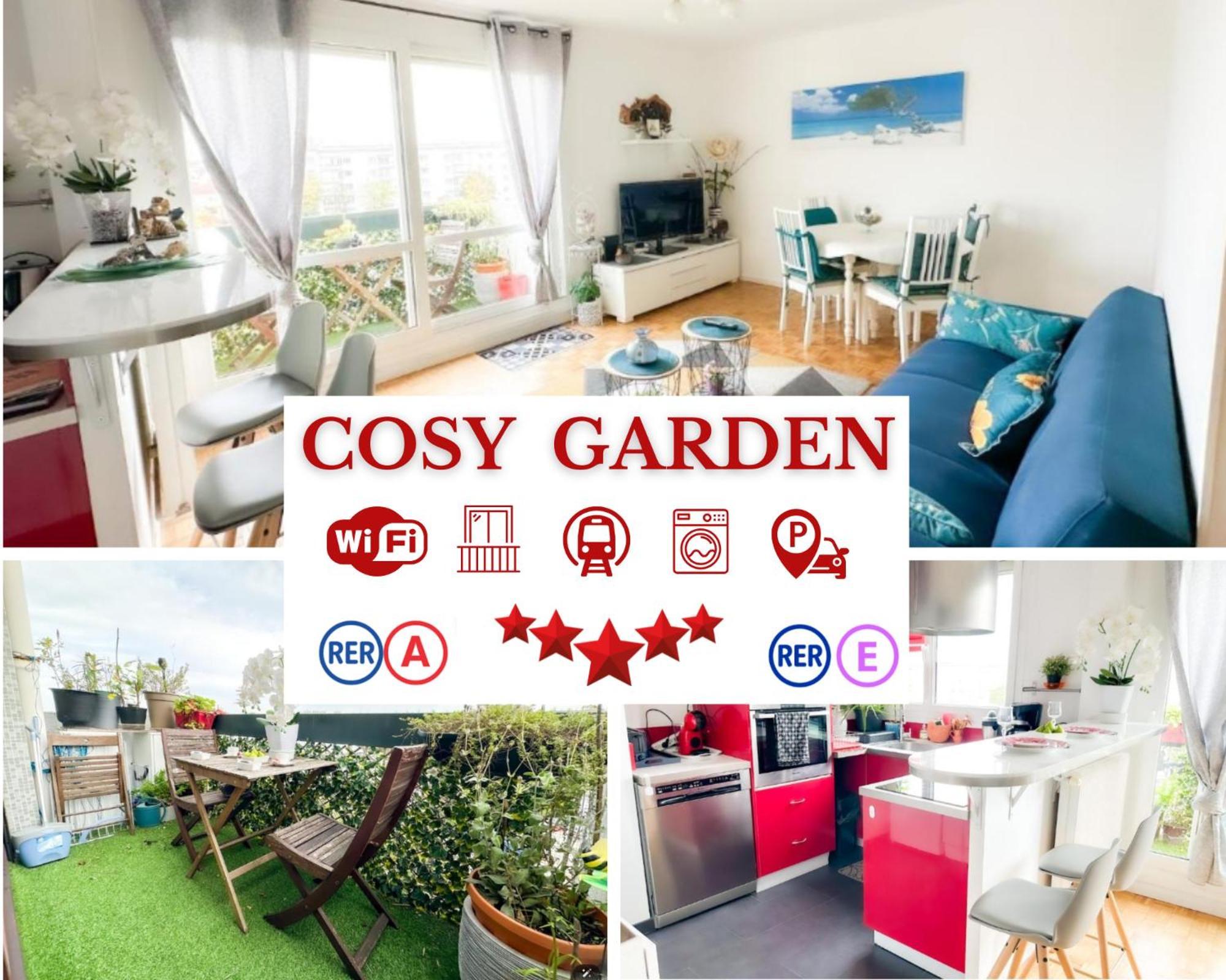 - Le Cosy Garden - Proche Rer A Et E - Paris Disney - Parking Et Wifi Gratuit ! Family Special Offer Champigny-sur-Marne Exterior photo